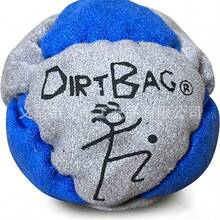 2026World Footbag Dirtbag Footbag With 8-Panel Synthetic Suede And Sand-Filled Design| Neon Yellow - Blue and Black - View 8