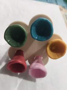 5pcs Colorful Bee Water Drinking Set, Bee And Insect Water Cups, Colorful Bee Water Station With Wooden Base, Garden Bee Feeder, Suitable For Outdoor, Garden, Balcony, Flower Pot, Creative Garden Decor, Practical Gardening Tools, Garden, Gardening, Outdoor Yard Decor, Yard Supplies, Bee Water Station, Back To School, Halloween, Soft, College Dorm Essentials, Camping Essentials, Holiday Essentials, Summer - 1pc - View 12