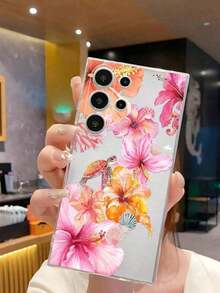 1 Piece Soft Phone Case With Minimalist Tulip And Star Pattern, Compatible With Huawei Honor, , Galaxy A04e/12/A13/A14/A34/A50/A52/A53/A54/S21/S22/S23/S24/S25/S25Ultra/S25FE/S26/S26 PLUS/S26 ULTRA/S26 EDGE, 6A/7A/8A, 12T/13T/15T/15T Pro - 款式 3(1 件) - 查看 4