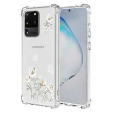 Case For, Transparent Case With Aesthetic Butterfly And Flower Designs, Anti-Yellow Soft Silicone Slim Anti-Shock Anti-Scratch TPU Bumper Case - 三星 Galaxy S20 Ultra - 查看 9