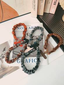 1pc Versatile Mori Style Patterned Phone Lanyard, High Color Matching Anti-Loss Elastic Phone Strap, Cute Wrist Anti-Loss CCD Keychain Pendant For Girls - Multicolor - View 6
