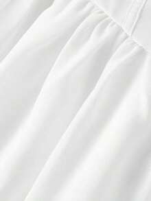 MOD Vestido midi bordado para mujer - Blanco - Ver 5