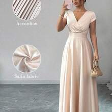 Women Long Dresses - Champagne - View 2