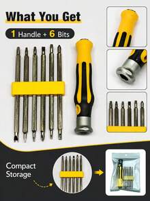 1 Set 32 Mata Obeng Presisi Magnetik 1 In 1 Set Alat Perbaikan Baja CR V Kit Alat Tangan Perbaikan Mata Obeng Pipih Torx Hex Gagang Mini Alat Perawatan DIY Universal untuk Ponsel Komputer Jam Tangan Kacamata Perbaikan Perangkat Elektronik Rumah Tangga - Mengatur - View 13