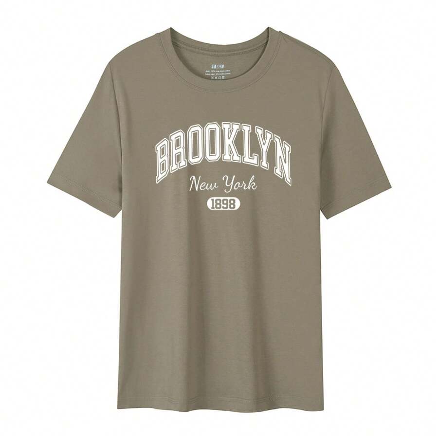 Imported Direct Printing Machine, Men's Short Sleeve T-Shirt Made Of Pure Long Fiber Pima Cotton, 50 Thread Count, With A Lightweight Luxury Finish. - 粉色 - 查看 1