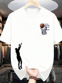 Stylish Men's T-Shirt - White - View 1