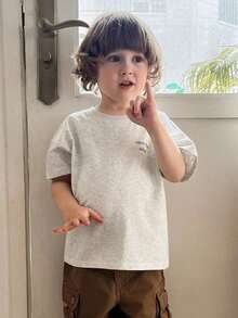 Kids' T-Shirt, Autumn Holiday Clothes - 淺灰色 - 查看 6