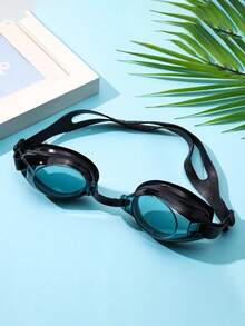 1 pieza Gafas de natación con lente de PC premium con doble anillo de sellado, correa de silicona elástica, ajuste cómodo, impermeables, unisex, esencial para la playa y la piscina - multicolor - Ver 13