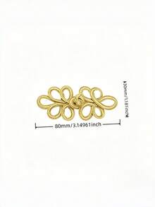2 piezas Botones chinos de nudo dorado, broches decorativos de costura, adecuados para suéteres, capas, abrigos, bufandas, cárdigans, prendas y prendas. - 2 piezas - Ver 7