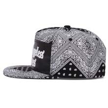 1pc Paisley Pattern "Los Angeles Crime" Embroidered Flat Brim Hip Hop Baseball Cap With Buckle Fastener - A - View 4