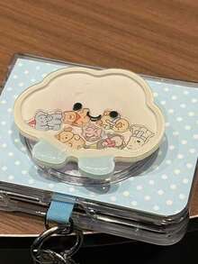 1 pieza Soporte de escritorio telescópico magnético con diseño de nube de dibujos animados, adecuado como regalo de vacaciones para hermanas, novias y compañeras de clase (se usa con anillo magnético para mayor y estabilidad) - Nubes - Ver 5