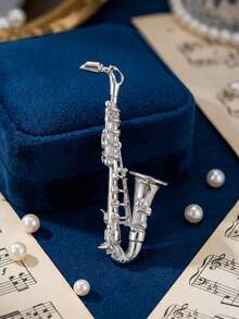 Enamel Musical Instrument Brooches - Classic Musical Scene Pins For Women Unisex Casual Party Jewelry Accessories / Friends Gifts Badges Decoration - Musical Instruments - View 14