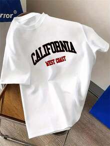 Camiseta de hombre con estampado gráfico de California, moderna, cómoda y suave con corte regular Elección perfecta de regalo de cumpleaños o festividad para amigos, familiares, novio o novia - Blanco - Ver 6