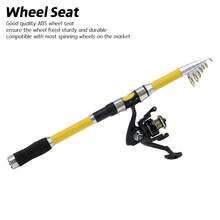 Lerutwis 1pc 1.8m-3.0m Telescopic Fishing Rod, Optional Reel Seat & Cork Handle, Solid Fiberglass Construction, Multifunctional Spinning Rod, Portable Travel Fishing Gear - Multicolor - View 11