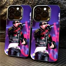 Funda para teléfono Star G-Dragons compatible con iPhone 17 16e 16 15 14 13 12 11 Mini Pro Max Air X XR XSMAX 8 7 Plus, cubierta trasera mate anticaída, funda de uso diario, cubierta elegante, moldeada por inyección, material duradero, funda delgada, cubierta ligera, para smartphone. - Negro - Ver 5