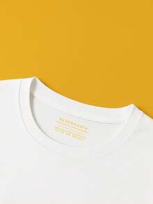 Black Casual Minimalist T-Shirt With American Beer Glass Design | 100% Cotton, Brazilian Style, Perfect For Hanging Out With Friends And At The Bar - 白色 - 查看 5
