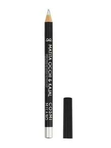 COSMI MILANO Multicolored Kajal Eye Pencil  Made In Italy, Creamy Smooth Texture, High Pigmentation, Suitable For Y2k Contouring Natural And Dramatic Effect, Must-Have Essential Make Up Makeup Unmissable Summer Makeup, Perfect For Parties, Meetings, Beach Travel - ARGENTO 305 - 查看 4