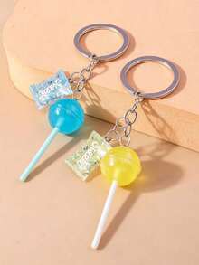 Cute Glitter Lollipop Candy Keychain, Realistic Candy Bag Charm, Transparent Glow-In-The-Dark Acrylic Lollipop, Mini Fashion Purse Accessory,Daily Bag & Car Key Decoration,Unique Birthday Gifts, Holiday Gifts, Party Gifts, Vacation Gifts, Wedding Gifts, Back-To-School Gifts - Multicolor - View 8