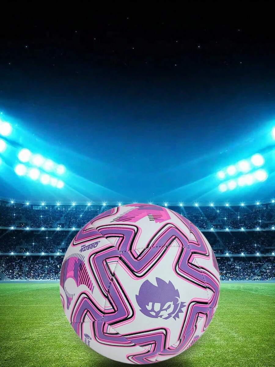 1pc Unisex Match, Youth Student Training, Dirt-Resistant & Easy To Clean, Wear-Resistant Standard No.5 Hand-Stitched Soccer Ball, Suitable For Outdoor, Indoor, Beach, Lawn, Cement Grounds In Multiple Colors - Multicolor - View 1