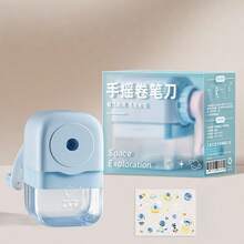 2pcs Hand Crank Pencil Sharpener, Full Cover Pencil Sharpener, High-Quality Non-Jamming Rotary Pencil Sharpener - Multicolor - View 3