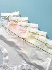 FOVTY Quần lót liền thân không đường may bằng lụa băng mềm mại dành cho nữ, thoáng khí, siêu mỏng, nhanh khô, co giãn. - Nhiều màu - Xem 4