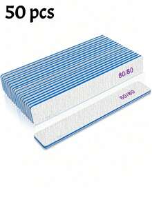 50/25/15/5/1pc (Optional 80/80, 100/180) Grit Nail Files, Acrylic Nail Buffing Boards, Professional Manicure Tools, Suitable For Home And Salon, Durable Double-Sided - Multicolor - View 18
