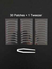 100/50/30/10pcs Invisible Nose Shaper Stickers, Suitable For Small & Narrow Nose, Delicate Transparent PE Material, Suitable For Makeup And Cosplay - Clear - View 10