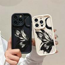 Funda de teléfono Moon Butterfly compatible con 15/16 PRO MAX, funda anti-caída para 15/16plus 13/14pro max 13/14plus, funda protectora anti-caída para 13/12mini 13/12/11pro max xsmax/xr/7/8/se2/se3/6splus, cubierta compatible con funda 17 pro max, funda 17 pro, funda 17, funda 16 pro max - Color mixto 1 - Ver 4