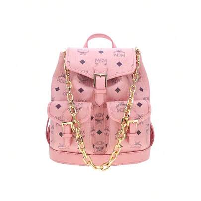  Mcm Aren Visetos Logo Embroidered Women's Shoulder Bag