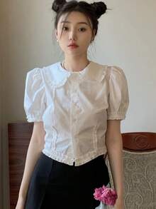 Women Blouses & Shirts - White - View 5