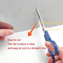 39"*59" Grey Fiberglass Window Screens Repair Kit - DIY Adjustable Window Screens Mesh Replacement Kit For WindowsDoorPorchPatioSliding Screen Door - 3959 - View 8