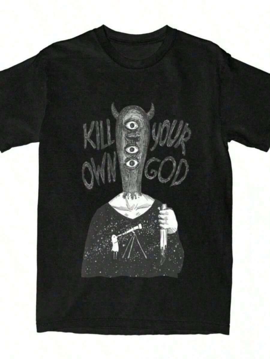 Goodnight Punpun Oyasumi Humor T-Shirts For Men And Women, Short Sleeve Cotton T-Shirts, Clothing, Christmas Gift - 黑色 - 查看 1