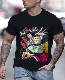 Maglietta Asta Yuno, Black Clover Anime Manga, Regali per Ragazze, Maglietta Nera, Tutte le Taglie - nero - Visualizzare 1