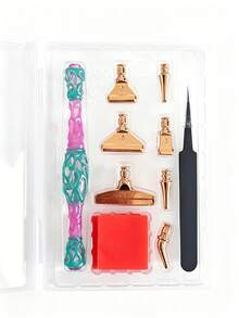 1pc Diamond Painting Pen + 6pcs Metal Drill Bits + 4pcs Red Glue Wax + 1pc Box, Threaded Diamond Painting Point Drill Tool Set - Sets - View 14