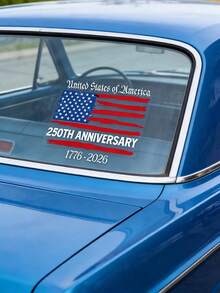 250 Anniversary USA Stickers, 250th Anniversary Independence Of USA Sticker 1776-2026 American Decal USA Patriotic Vinyl Decal Bumper Sticker Tumbler Helmet Car(20x20cm) - 1 Pcs - View 8