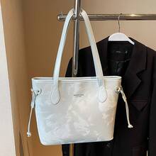 Korean Version Of The Simple Temperament Large-Capacity Commuter Shoulder Bag Women's Fashion High-End Sense Of Small Fresh And Versatile Underarm Tote Bag - Black With Bear Head Knot - View 10