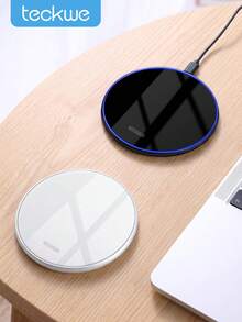Teckwe 15W Fast Wireless Charger, Wireless Charging Pad, Ultra-Slim Portable Charger Station For All Phones - Multicolor - View 1