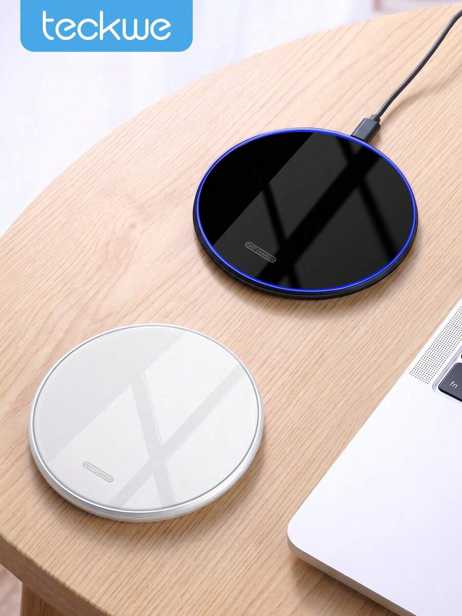 Teckwe 15W Fast Wireless Charger, Wireless Charging Pad, Ultra-Slim Portable Charger Station For All Phones - Multicolor - View 1