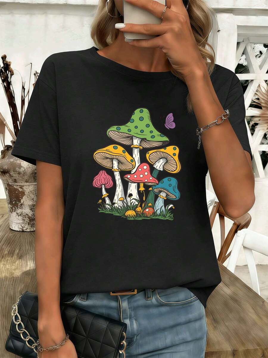 Women T-Shirts - Black - View 1