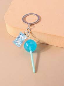 Cute Glitter Lollipop Candy Keychain, Realistic Candy Bag Charm, Transparent Glow-In-The-Dark Acrylic Lollipop, Mini Fashion Purse Accessory,Daily Bag & Car Key Decoration,Unique Birthday Gifts, Holiday Gifts, Party Gifts, Vacation Gifts, Wedding Gifts, Back-To-School Gifts - Multicolor - View 12