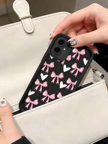 1 Piece Minimalist Creative Personalized Cute High-End Mobile Phone Case, Compatible With Samsung S25Ultra/S25Plus/S25/S25FE/S24Ultra/S24Plus/S24/S24FE/S23Ultra/S23FE/S23/S23+/S22Ultra/S22/S22+/S21Ultra/S21FE/S21/S21+/S20Ultra/S20FE/S20/S20+/A73/A72/A55/A54/A53/A52, Compatible With Redmi Note 14 Pro+ 5G, P30, Compatible With Honor X6b, Compatible With OPPO A74, Compatible With Realme C53, Compatible With Realme Narzo N53, With 2D Bow, Polka Dot, Eye, And Layered Design, International Version, Not The Domestic Version - 2 - 查看 3