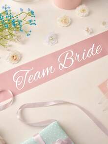 1pc Customizable Text Satin Ribbon, Suitable For Graduation Sash, DIY Bachelorette Party Sash And Wedding Ceremony Sash - Solid Color Satin Ribbon, Customizable Text, Name, Blessing - Let You Define Your Own Content And Create Your Unique Style - Multicolor - View 4