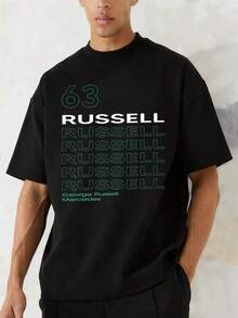 It Features An Abstract Design With Repeating Geometric Figures In Turquoise And Green Tones, Evoking The Calm And Serenity Of The Ocean. A Modern And Relaxing Pattern Perfect For Expressing Your Individuality. Men's T-Shirt, 100% Cotton, Comfortable And Cool Garment Ideal For Everyday Wear. - 黑色 - 查看 7
