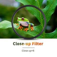 Lente Macro de Primer Plano Ligera Era QZSD, Dioptría +8.0, Captura Fácilmente Detalles del Mundo Microscópico, Compatible con Lentes Mirrorless/DSLR Principales. Restaura Texturas Realistas al Fotografiar Insectos y Flores al Aire Libre, Congela Momentos Diminutos en Registros de Viaje; Mejora Detalles Faciales y Resalta la Expresión de los Ojos en la Creación de Retratos de Interior. Adecuado para Exploración Natural, Documentación, Fotografía de Alimentos y Otros Escenarios. - Ver 2