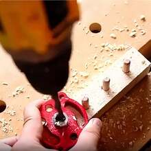 3/8 Pcs Straight Hole Drilling Positioner 3-10mm Aluminum Pocket Hole Jig ,Wooden Dowel Splicing Drilling,Multifunctional Pocket Hole Guide,Self-Centering Doweling Jig Kit,For Woodworking Precise Hole Making. - 8 Pcs - View 1