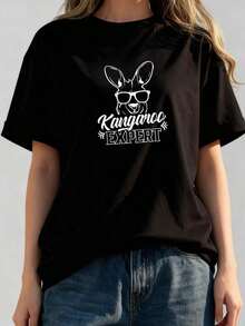 Kangaroo-Expert-Australia-Animal-Kangaroos-Lover-T-Shirtcamisas de mujer  ropa de mujer  blusas bonitas - Blanco 1 - Ver 9