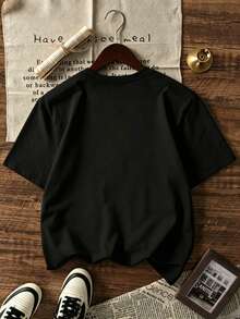 Disney Official License Toy Story Graphic Boys' Cotton T-Shirt, Ultra Comfort & Super Soft Relaxed Fit Tee With Woody, Buzz Lightyear & Mr. Potato Head Print, 4-12Y Stylish Casual Top, Daily Versatile, Great For Birthday Gifts/ Holiday Gifts/ Souvenirs, New Arrival, Express Delivery - Black - View 4
