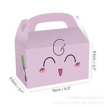 8pcs Cartoon Character Party Gift Box Set, Themed With Handle Paper Box, Suitable For Birthday Parties, Candy Distribution & Gift Boxes - Multicolor - View 7