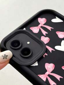 1 Piece Minimalist Creative Personalized Cute High-End Mobile Phone Case, Compatible With Samsung S25Ultra/S25Plus/S25/S25FE/S24Ultra/S24Plus/S24/S24FE/S23Ultra/S23FE/S23/S23+/S22Ultra/S22/S22+/S21Ultra/S21FE/S21/S21+/S20Ultra/S20FE/S20/S20+/A73/A72/A55/A54/A53/A52, Compatible With Redmi Note 14 Pro+ 5G, P30, Compatible With Honor X6b, Compatible With OPPO A74, Compatible With Realme C53, Compatible With Realme Narzo N53, With 2D Bow, Polka Dot, Eye, And Layered Design, International Version, Not The Domestic Version - 2 - 查看 2