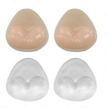 2/4 piezas Almohadillas de silicona invisibles para sujetador - Insertos de soporte para trajes de baño & Realzadores push-up, suaves, lavables, reutilizables para dar forma sin costuras, perfectos para bikinis, trajes de novia, eventos de piscina/playa y fiestas, accesorios de trajes de baño almohadillas de sujetador triangulares reutilizables push-up y elevadoras adecuadas para bikinis, trajes de baño y sujetadores deportivos - Multicolor - Ver 12